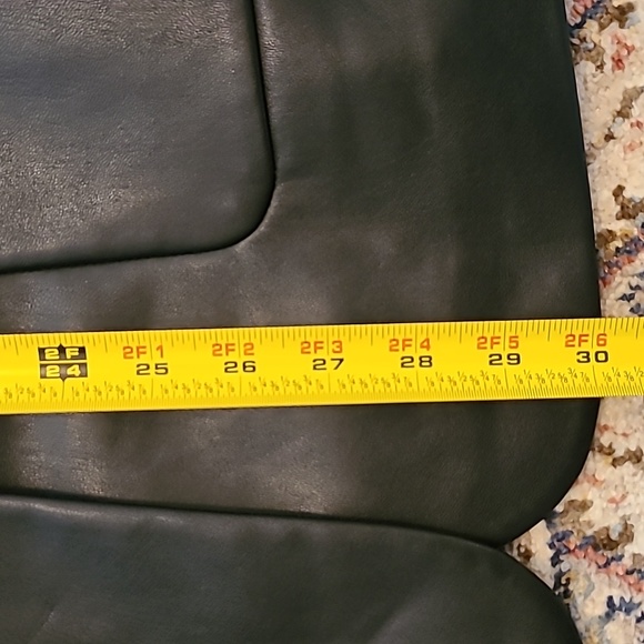 NWT: MICHAEL KORS AUTHENTIC WOMENS BLACK FAUX LEATHER LONG VEST SIZE XS - Picture 14 of 16